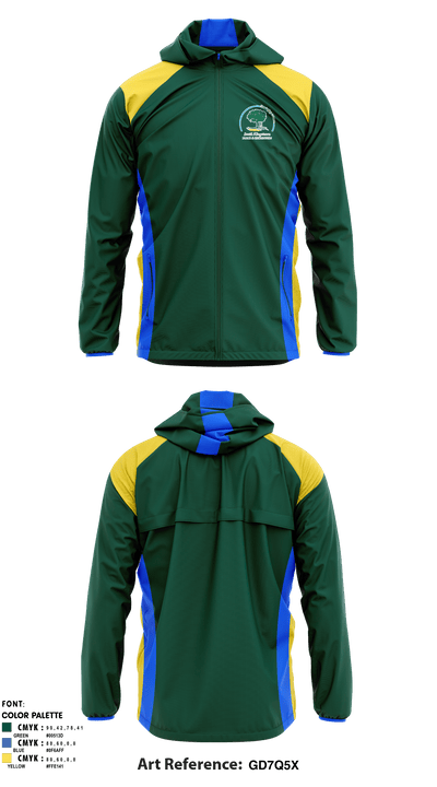 South Kingstown Parks & Recreation 83401410 Windbreaker - 1