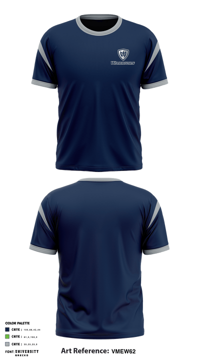 Watersprings School High School Football 80998011 Short Sleeve Performance Shirt - 1