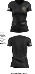 373 TRS / DET 12 70443179 Women's Short Sleeve V-neck Shirt - 9