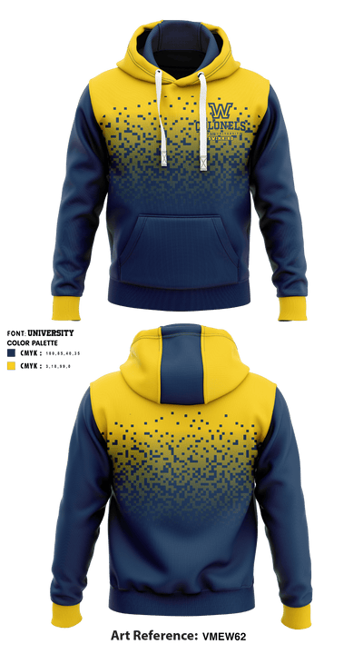 Wilkes University Swimming 33902345 Hoodie - 1