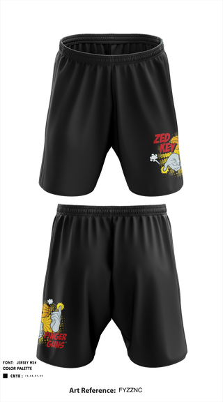 Athletic Shorts With Pockets, Zed Key Finger Guns, Men's Basketball, Teamtime, Team time, sublimation, custom sports apparel, team uniforms, spirit wear, spiritwear, sports uniforms, custom shirts, team store, custom team store, fundraiser sports, apparel fundraiser