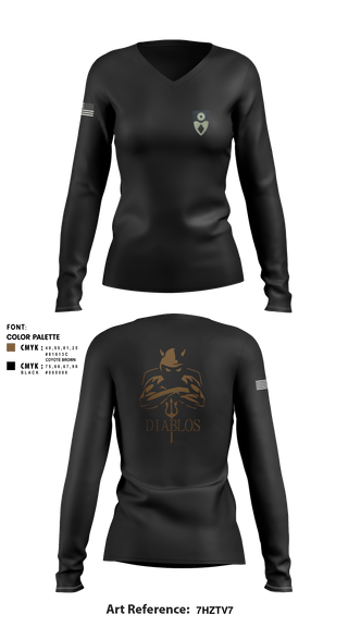 Women's Long Sleeve Vneck Shirt, , Army, Teamtime, Team time, sublimation, custom sports apparel, team uniforms, spirit wear, spiritwear, sports uniforms, custom shirts, team store, custom team store, fundraiser sports, apparel fundraiser