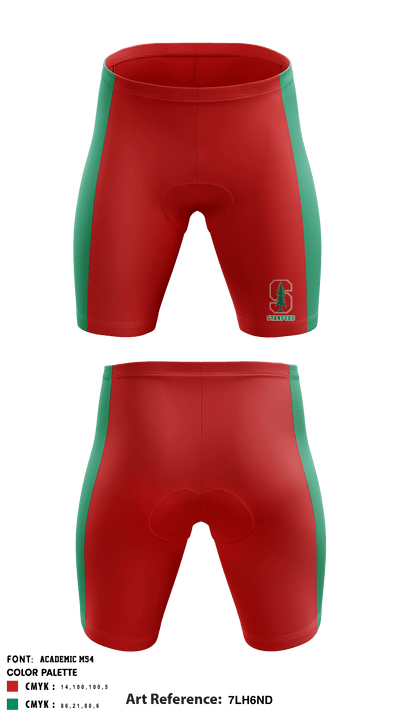 Stanford University Volleyball 84936452 Men's Compression Shorts - 1