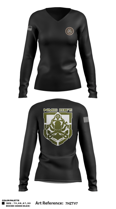 Ballast Point Arsenal 42030988 Women's Long Sleeve V-neck Shirt - 5