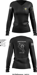 1-184 IN 35588041 Women's Long Sleeve V-neck Shirt - 1