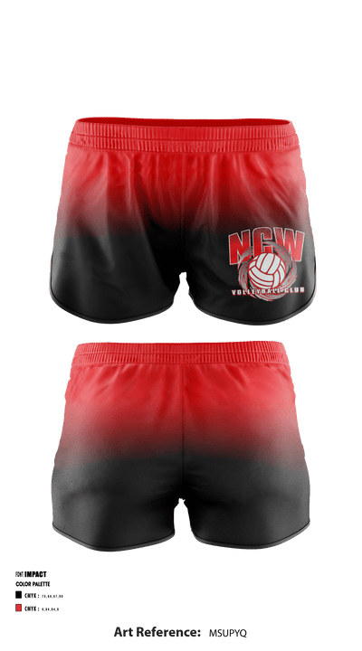 NCWVBC Volleyball 91893298 Women's Shorts - 1