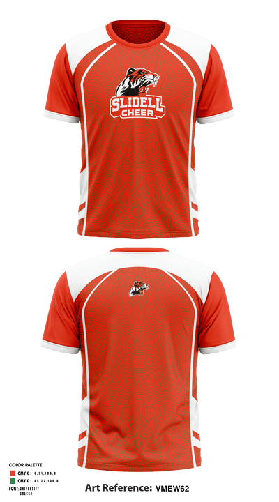 Slidell High School Cheer 49036575 Short Sleeve Performance Shirt - 1
