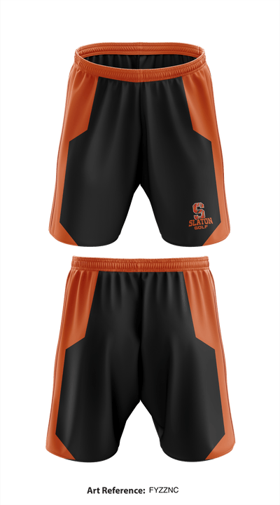 Slaton High School Golf 45832607 Athletic Shorts With Pockets - 1