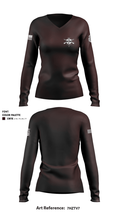 2-116 CAB 78672860 Women's Long Sleeve V-neck Shirt - 1
