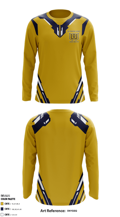 The Woodstock Academy Cross Country 95287560 Long Sleeve Performance Shirt - 1