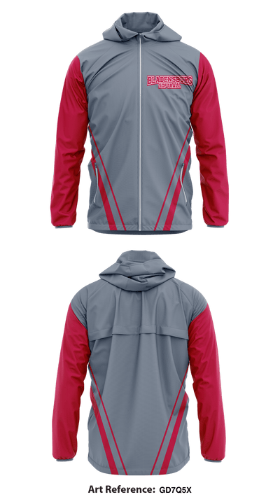Bladensburg softball 73842192 Windbreaker - 1