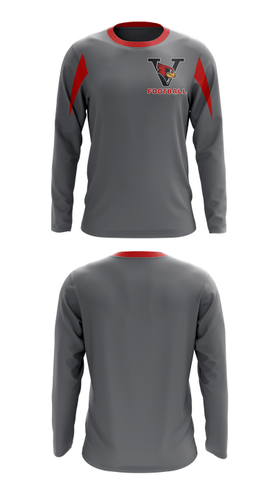 Verdigris Youth Football and Cheer 25693594 Long Sleeve Performance Shirt - 2