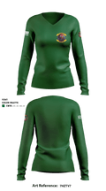MWSS-172 Motor Transportation Platoon 13002549 Women's Long Sleeve V-neck Shirt - 1
