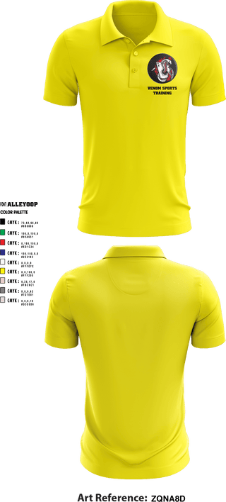Short Sleeve Performance Polo, Venom Sports Training, Men's Basketball, Teamtime, Team time, sublimation, custom sports apparel, team uniforms, spirit wear, spiritwear, sports uniforms, custom shirts, team store, custom team store, fundraiser sports, apparel fundraiser