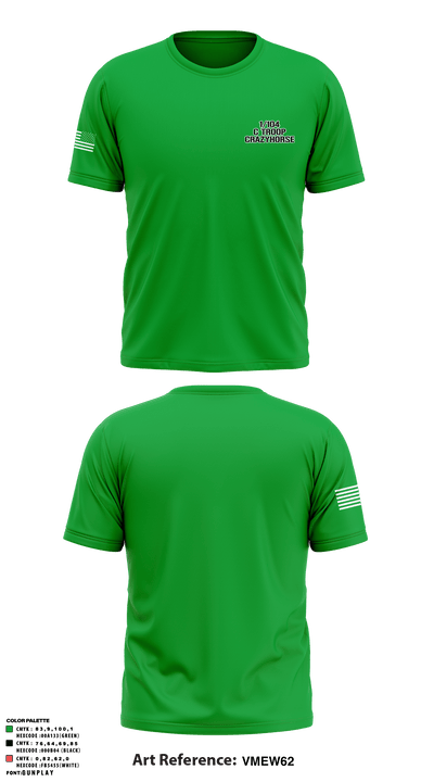 1/104 C Troop CrazyHorse 61270884 Short Sleeve Performance Shirt - 1