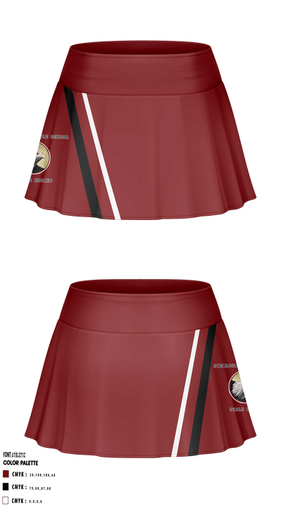 Overlook Middle School 57370045 Lacrosse Skort - 1