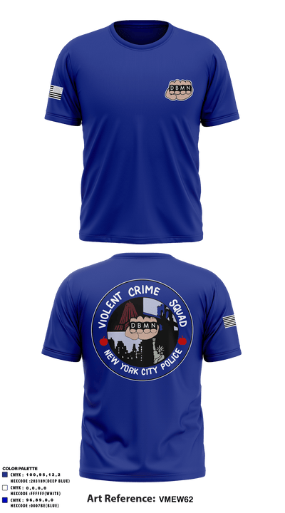 Violent crime squad 63022699 Short Sleeve Performance Shirt - 1