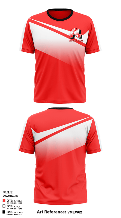 Fair Lawn High School Football 35691233 Short Sleeve Performance Shirt - 1