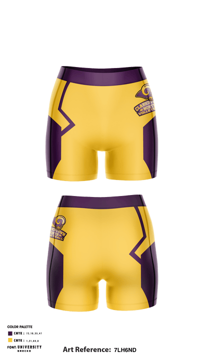 Clarkstown North High School Volleyball 27613067 Women's Shorts - 1