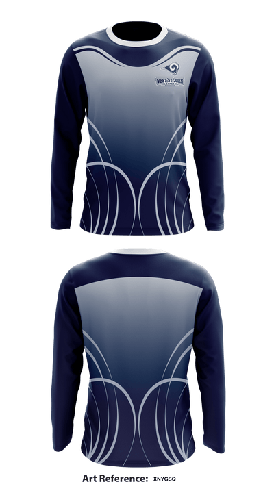 West St John High School Dance 5849449 Long Sleeve Performance Shirt - 1