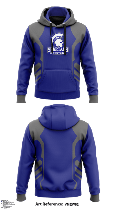 Spartans Wrestling 14961906 Hoodie - 1