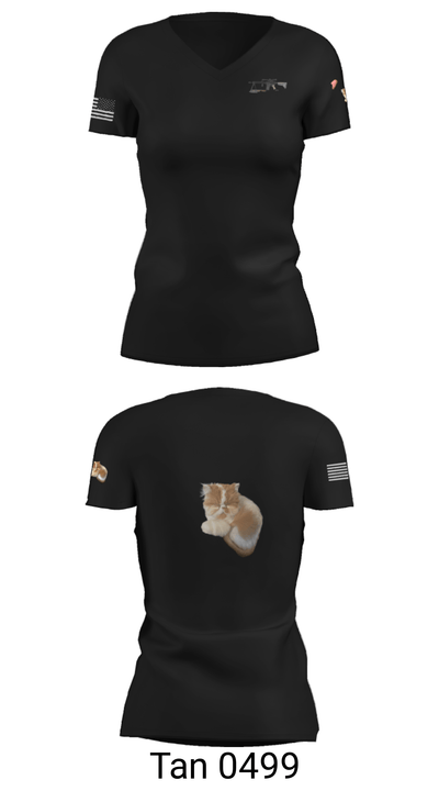 ISS 6154351 Women's Short Sleeve V-neck Shirt - 23