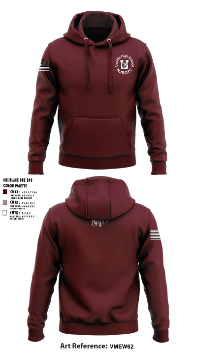 Uvalde High School NJROTC 7573080 Hoodie - 2