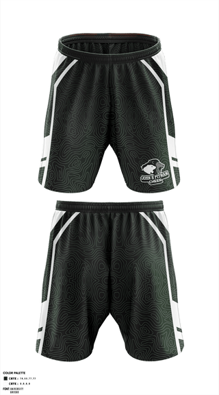 Athletic Shorts With Pockets, John H Pitman High School Cheer, School Spirit Store, Teamtime, Team time, sublimation, custom sports apparel, team uniforms, spirit wear, spiritwear, sports uniforms, custom shirts, team store, custom team store, fundraiser sports, apparel fundraiser