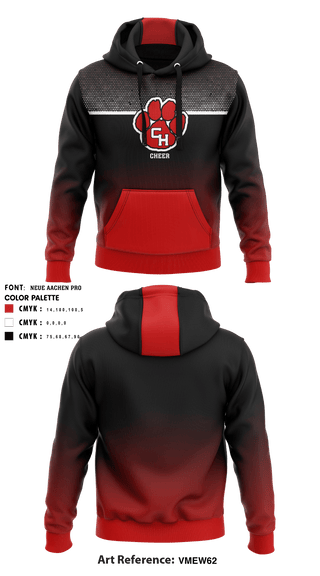 Hoodie, Colleyville Heritage High School Cheer, , Teamtime, Team time, sublimation, custom sports apparel, team uniforms, spirit wear, spiritwear, sports uniforms, custom shirts, team store, custom team store, fundraiser sports, apparel fundraiser