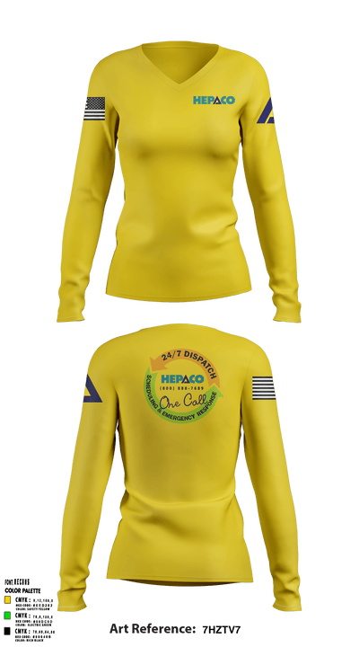 HEPACO Norfolk 83165627 Women's Long Sleeve V-neck Shirt - 3