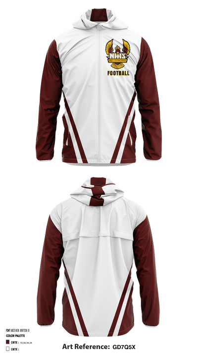 New Hampstead Football 7259461 Windbreaker - 2