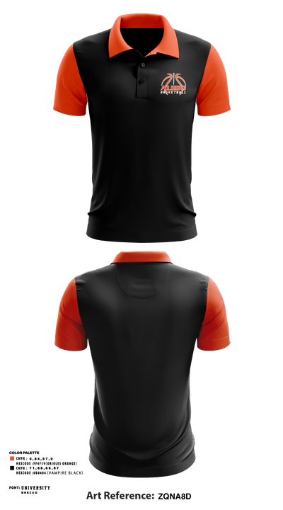 Aledo Youth Basketball 71462278 Short Sleeve Performance Polo - 1