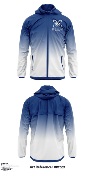 Windbreaker, Monomoy Regional High School Tennis, Tennis, Teamtime, Team time, sublimation, custom sports apparel, team uniforms, spirit wear, spiritwear, sports uniforms, custom shirts, team store, custom team store, fundraiser sports, apparel fundraiser