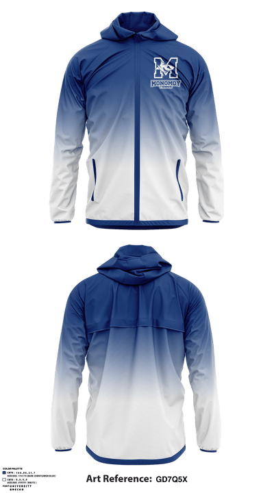 Monomoy Regional High School Tennis 57597534 Windbreaker - 1