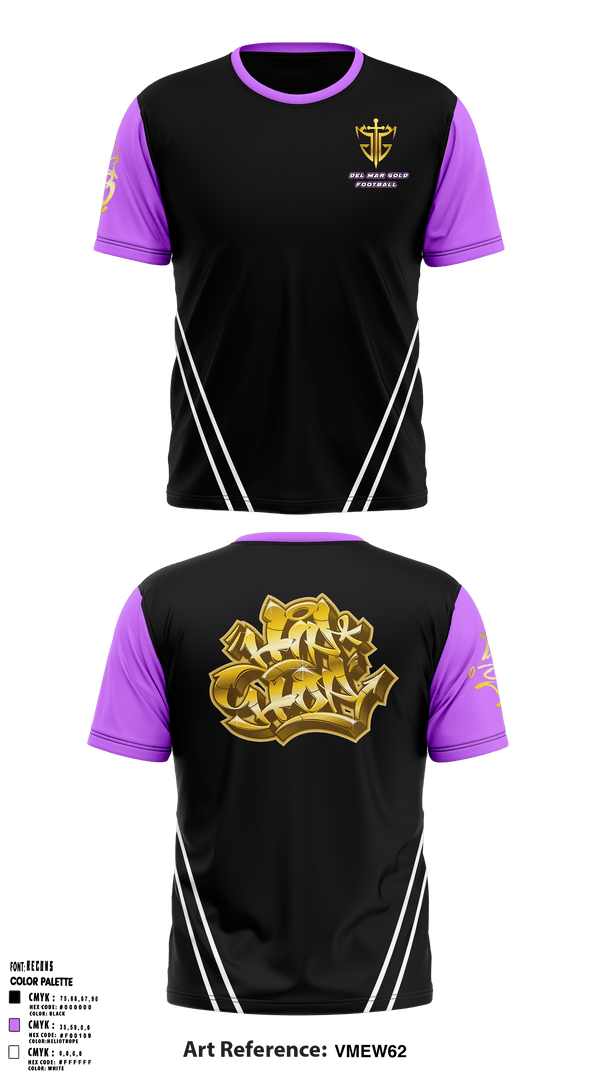 Short Sleeve Performance Shirt, Del Mar Gold, Football, Teamtime, Team time, sublimation, custom sports apparel, team uniforms, spirit wear, spiritwear, sports uniforms, custom shirts, team store, custom team store, fundraiser sports, apparel fundraiser