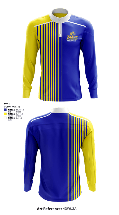 Largo High School Volleyball 90111648 Quarter Zip Jacket - 1