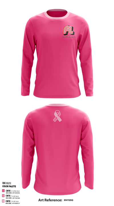 Fair Lawn High School Football 35691233 Long Sleeve Performance Shirt - 2