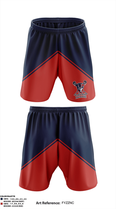 Oakland Lacrosse 64858792 Athletic Shorts With Pockets - 3