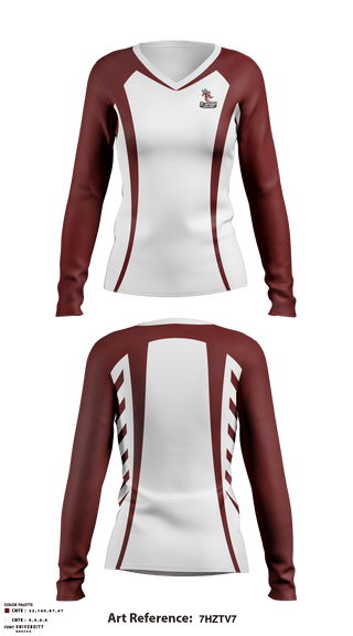 Women's Long Sleeve Vneck Shirt, St Anthony Catholic High School Soccer, Women's Soccer, Teamtime, Team time, sublimation, custom sports apparel, team uniforms, spirit wear, spiritwear, sports uniforms, custom shirts, team store, custom team store, fundraiser sports, apparel fundraiser