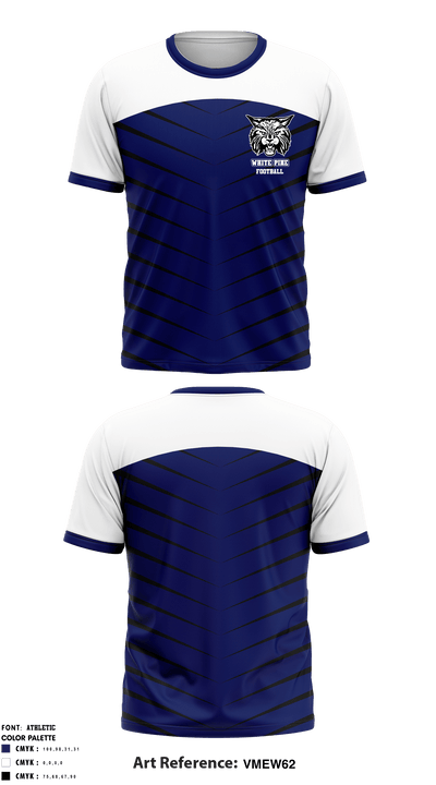 White Pine High School Football 16533066 Short Sleeve Performance Shirt - 1