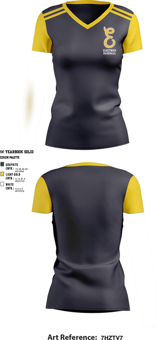 Women's Short Sleeve Vneck Shirt, Electrics, Baseball, Teamtime, Team time, sublimation, custom sports apparel, team uniforms, spirit wear, spiritwear, sports uniforms, custom shirts, team store, custom team store, fundraiser sports, apparel fundraiser