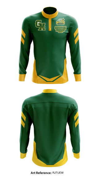 Quarter Zip Jacket, George Mason University, Golf, Teamtime, Team time, sublimation, custom sports apparel, team uniforms, spirit wear, spiritwear, sports uniforms, custom shirts, team store, custom team store, fundraiser sports, apparel fundraiser