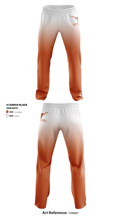 J Frank Dobie High School Cross Country 16838238 Sweatpants - 1