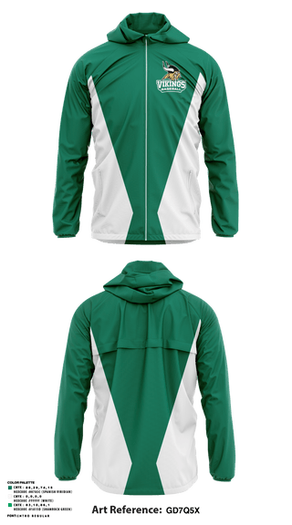 Windbreaker, Vikings, Baseball, Teamtime, Team time, sublimation, custom sports apparel, team uniforms, spirit wear, spiritwear, sports uniforms, custom shirts, team store, custom team store, fundraiser sports, apparel fundraiser