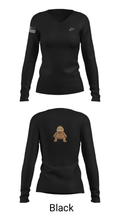 3rd plt 1st squad 3182446 Women's Long Sleeve V-neck Shirt - 26