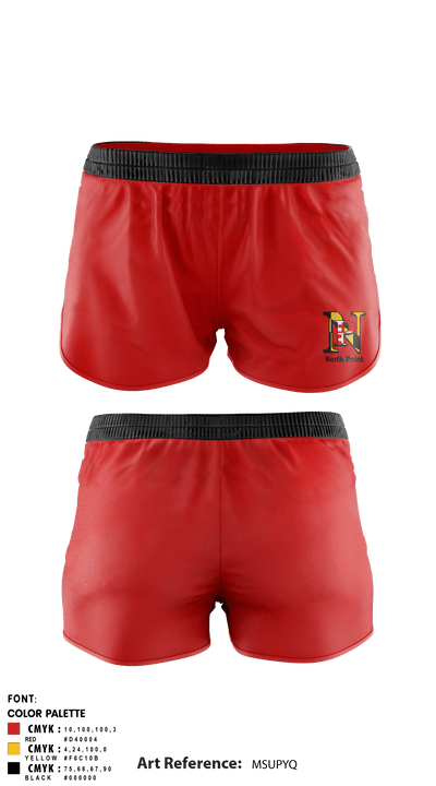 North Point High School 74569876 Women's Shorts - 1