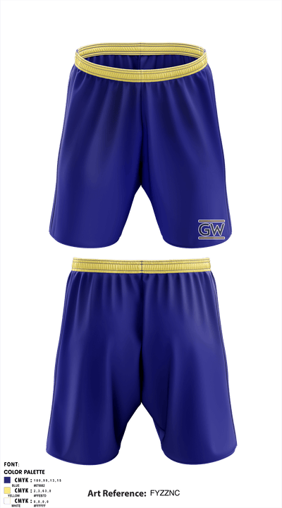 GWUH CTACC 32972815 Athletic Shorts With Pockets - 1