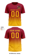 Crescent Valley High School Football 19208274 Short Sleeve Performance Shirt - 2