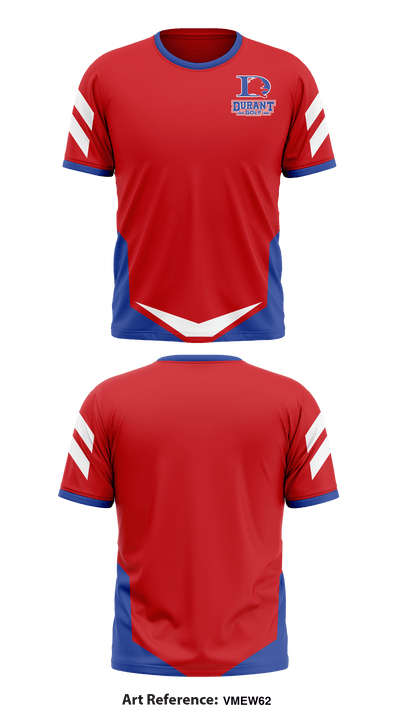 Durant Middle School 96218050 Short Sleeve Performance Shirt - 1