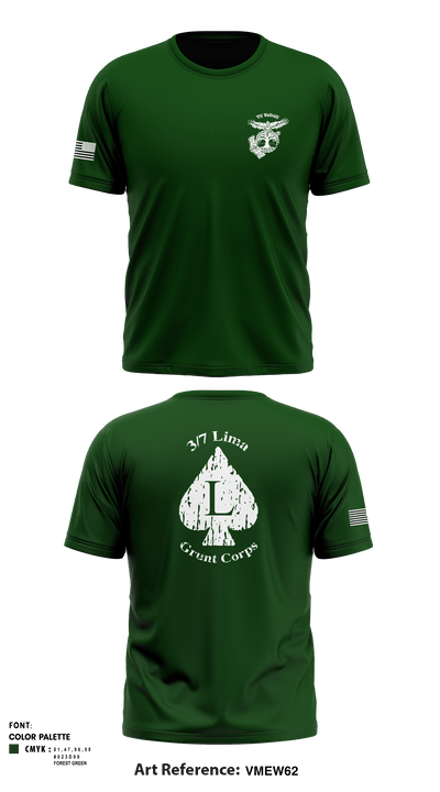 3/7 Lima 3plt 22608583 Short Sleeve Performance Shirt - 2